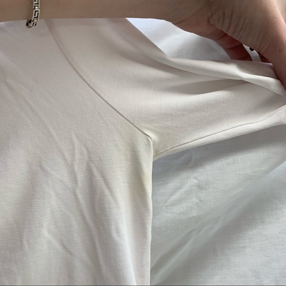 White American Apparel V Neck Long Sleeve - Picture 6 of 7